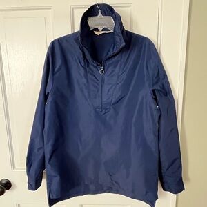 L.L. Bean Windbreaker Lightweight Pullover 1/4 Zip Jacket Unisex Navy Raingear